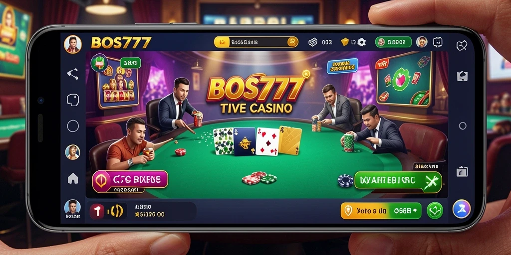Tampilan gameplay langsung yang mendebarkan di BOS777.