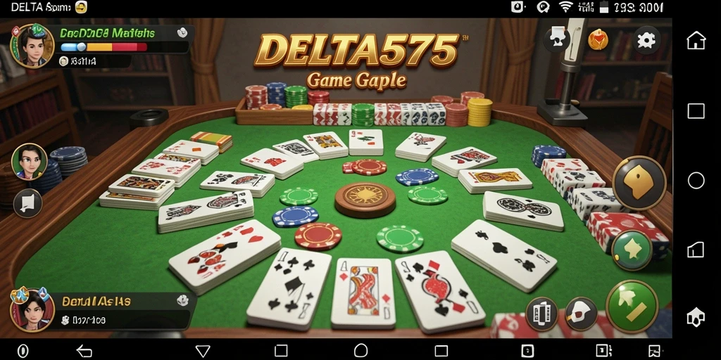 Screenshot DELTA575 menampilkan keseruan bermain Gaple.
