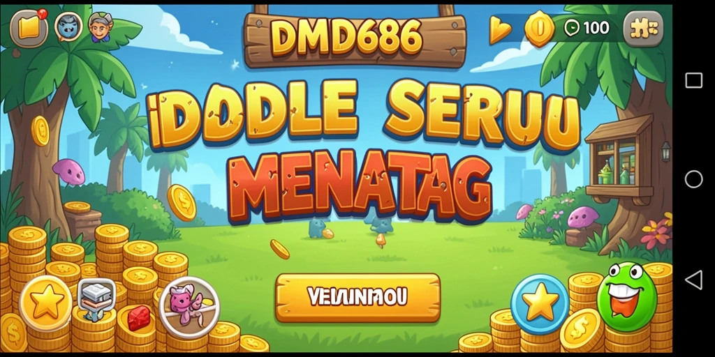 Screenshot DMD686 menunjukkan gameplay seru dan interaktif game Idle.