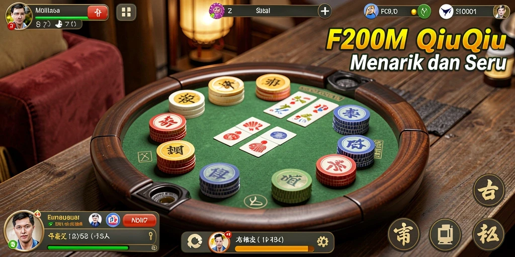 Tampilan gameplay F200M yang seru dalam permainan QiuQiu.