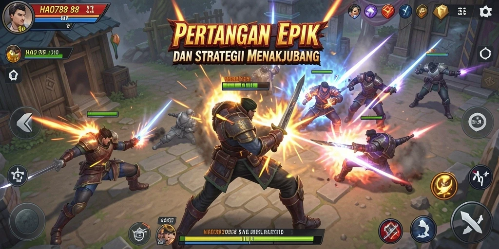 Tampilan gameplay seru HAO788 dalam pertempuran Fighting.