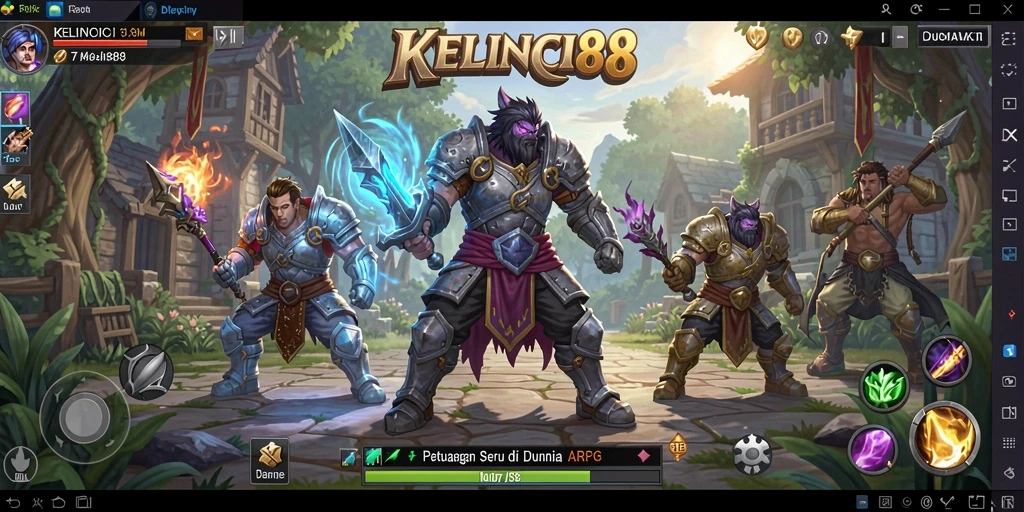 Tampilan menarik dari gameplay KELINCI88 yang seru di dunia ARPG.