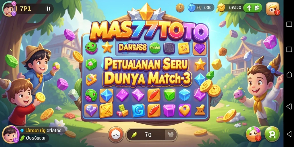 Tampilan gameplay seru dari MAS77TOTO dengan warna-warni yang menarik.