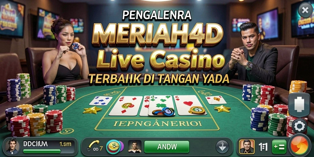 Tampilan gameplay seru di MERIAH4D dengan dealer langsung.