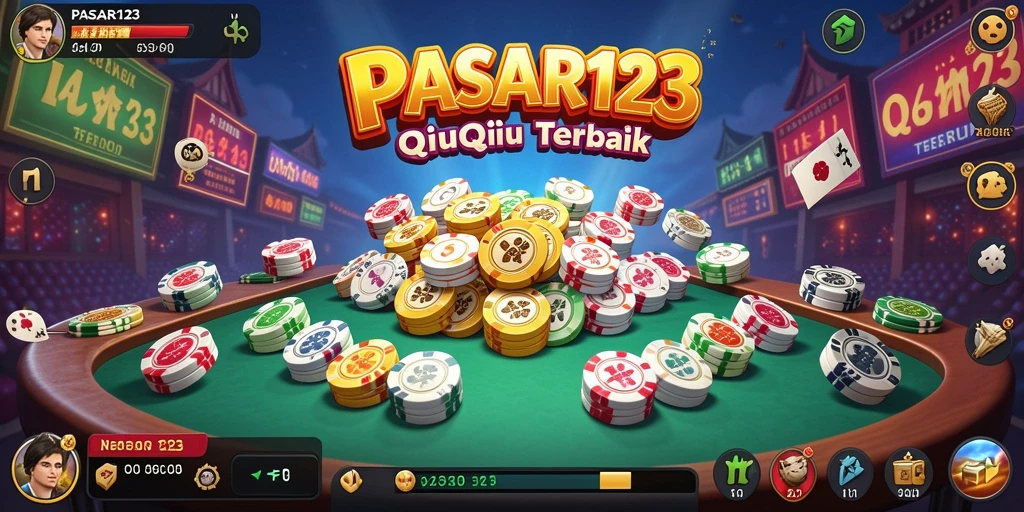 Tampilan menarik dari gameplay QiuQiu di PASAR123.