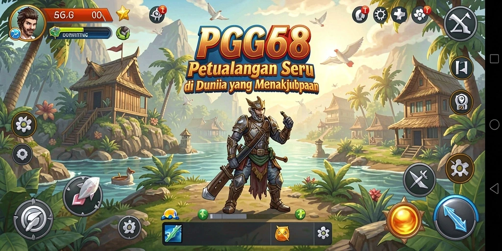 Tampilan gameplay menakjubkan dari PGG68 yang menampilkan petualangan seru.