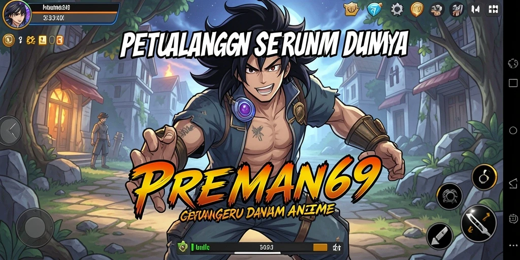 Tangkapan layar gameplay PREMAN69 yang penuh aksi dan karakter menakjubkan.
