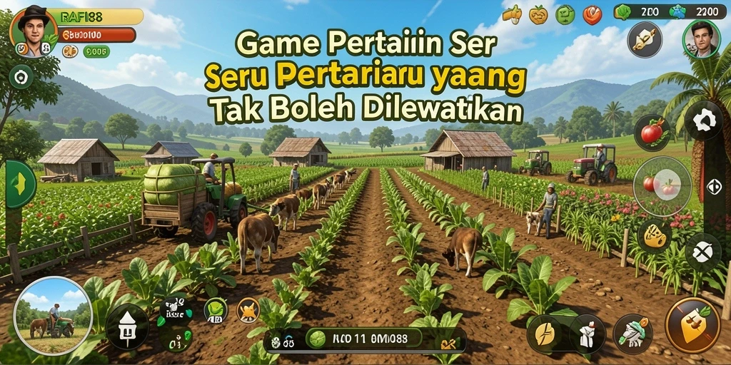 Gameplay menarik di RAFI88 dengan berbagai aktivitas pertanian.