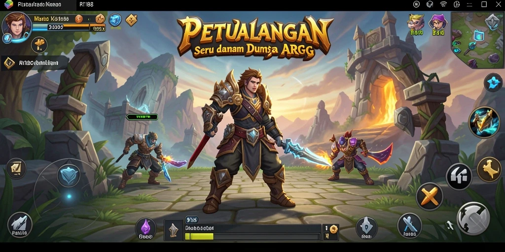 Gameplay menegangkan di dunia fantasi RI188 dengan pertarungan seru.
