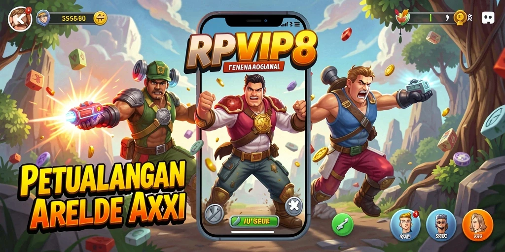 Tampilan seru gameplay RPVIP8 dalam lingkungan Arcade.