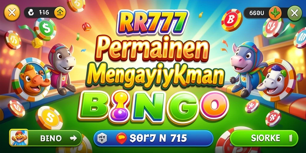 Tampilan gameplay seru dalam aplikasi Bingo RR777.